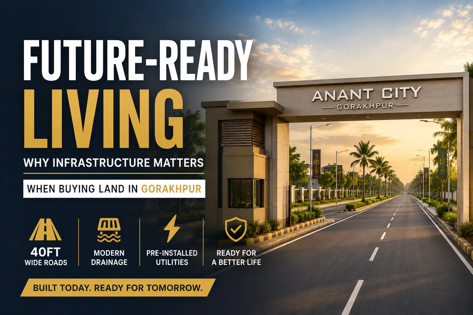 Future-Ready Living: Why Infrastructure Matters When Buying Land in Gorakhpur