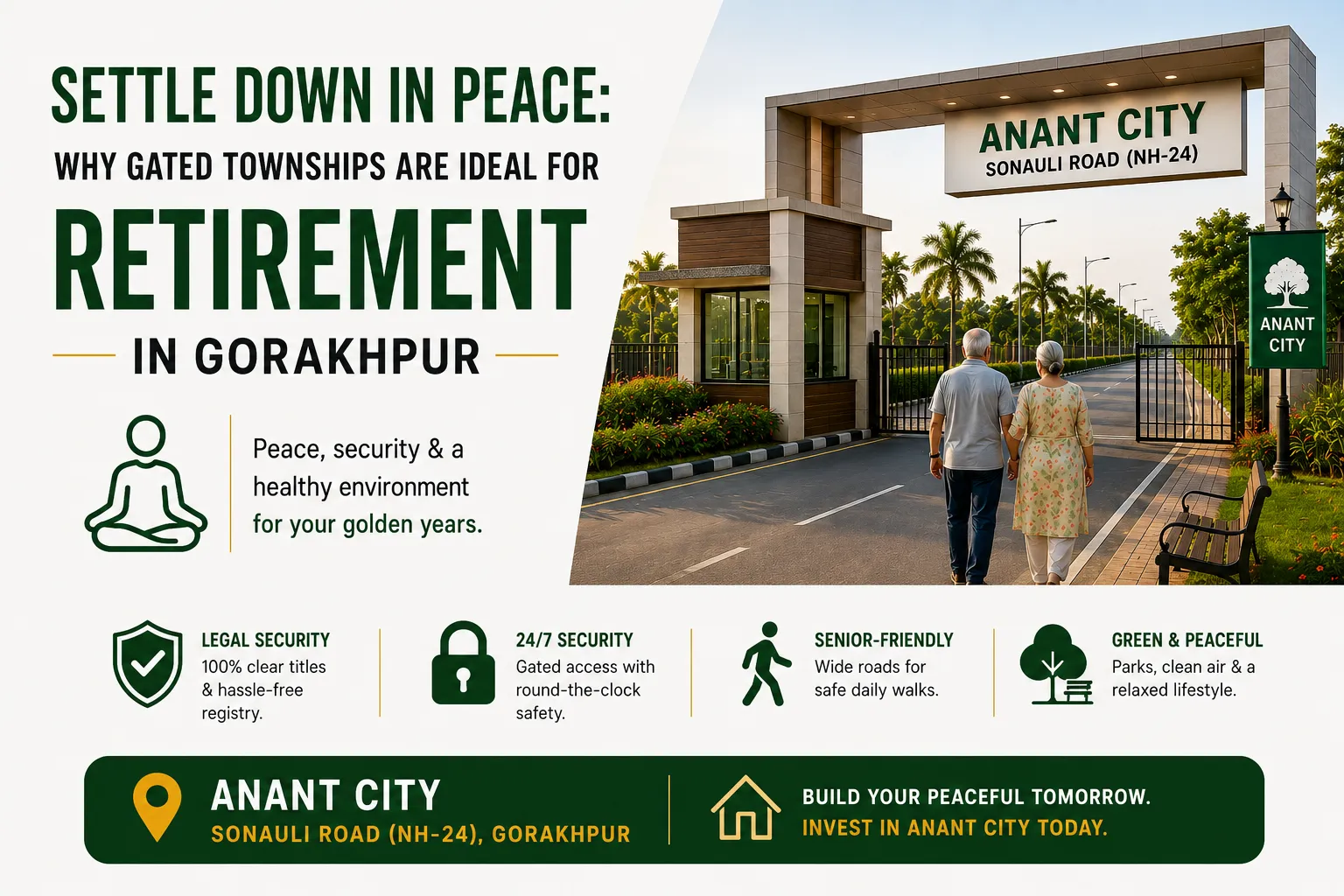 Settle Down in Peace: Why Gated Townships are Ideal for Retirement in Gorakhpur